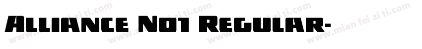 Alliance No1 Regular字体转换
